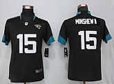 Women Nike Jaguars 15 Gardner Minshew II Black Vapor Untouchable Limited Jersey,baseball caps,new era cap wholesale,wholesale hats